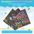 thumbnail image 3 of Scratch Notes Set Scratch Doodle With 100 Holographic Rainbow Paper,2 Stylus, 3 of 9
