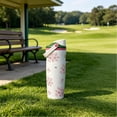 thumbnail image 5 of Azalea 13 Masters Golf 30oz Insulated Water Bottle with Straw Lid, Leakproof Stainless Steel Reusable Sports Bottle, Double Wall Vacuum Travel Flask for School, Office and Gym, 5 of 10