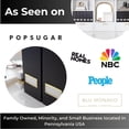 thumbnail image 3 of Keep your Space Organized - Set of 6 Black Foldable Magazine File Boxes with Gold Label Holders - Perfect Magazine Holder, Vertical File Folder Organizer, and Book and Binder Storage by Blu Monaco, 3 of 7