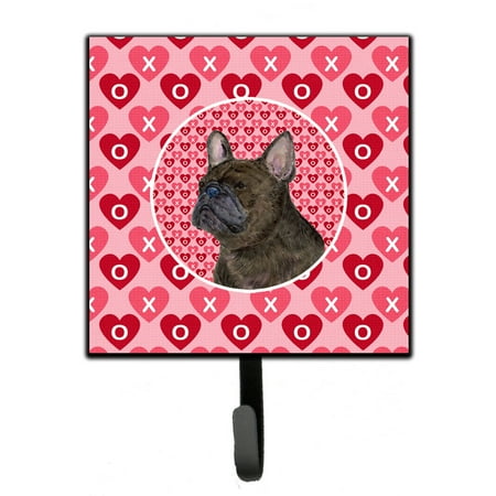 

Carolines Treasures SS4519SH4 French Bulldog Hearts Love and Valentines Day Portrait Leash or Key Holder 7Hx4.25W