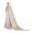 Beige, variant on Eosunjian Bridal Veil Mesh Single-Layer Extra Long Wedding Banquet Beautiful Bride Veil Party Veil with Comb Garment Accessories White