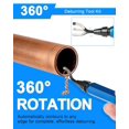 thumbnail image 5 of Deburring Tool Set with Metal Handle Hand Deburrer with 10 BS1010 HSS Replacement Blades 360° Rotary Deburring Tool for Metal Plastic 3D Printing Aluminium & PVC, 5 of 5