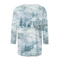 thumbnail image 4 of Summer T-shirt Imprimé à Manches 3/4 Manches Courtes Manches Courtes Femmes for Femmes 2023 Casual sur Clearance, 4 of 5