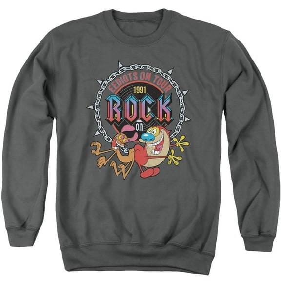 Ren And Stimpy Eediots On Tour Unisex Adult Crewneck Sweatshirt