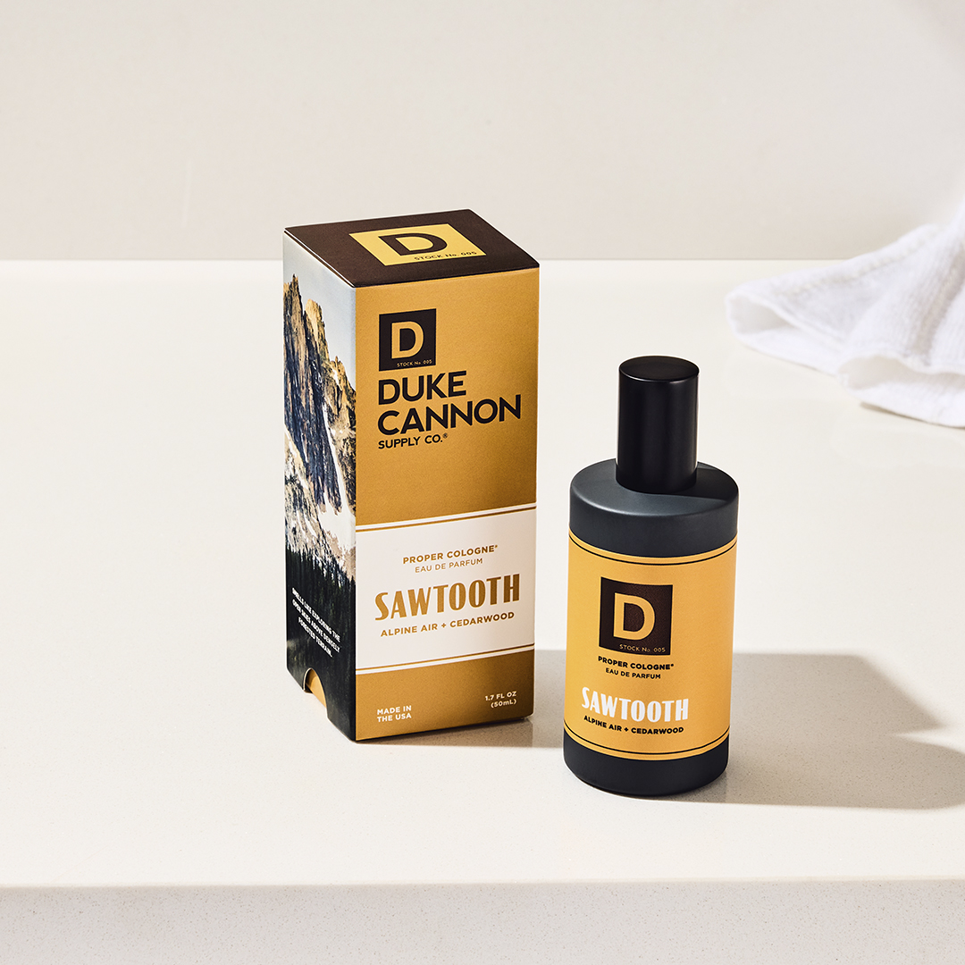 Duke Cannon Sawtooth Proper Cologne for Men Alpine Air & Cedarwood Scent, 1.7 fl oz
