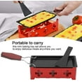 thumbnail image 4 of Portable Foldable Non-Stick Candlelight Raclette Pan with Spatula Barbecue Home Kitchen GrillingTool, 4 of 5