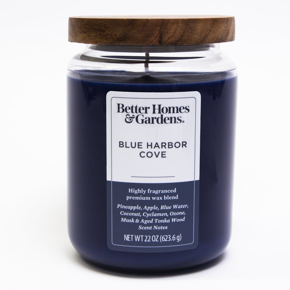 Better Homes & Gardens Blue Harbor Cove Scented Single-Wick Large Glass