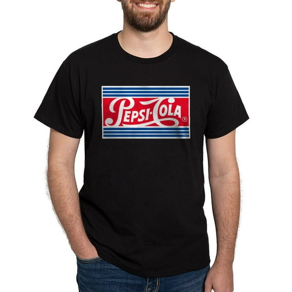 CafePress - Pepsi Varsity Cola Stripe Light T Shirt - Men's Classic Graphic Cotton T-Shirt