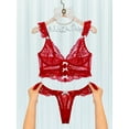 thumbnail image 2 of Scarlett Temptation Lingerie Set (RED, 3XL), 2 of 6