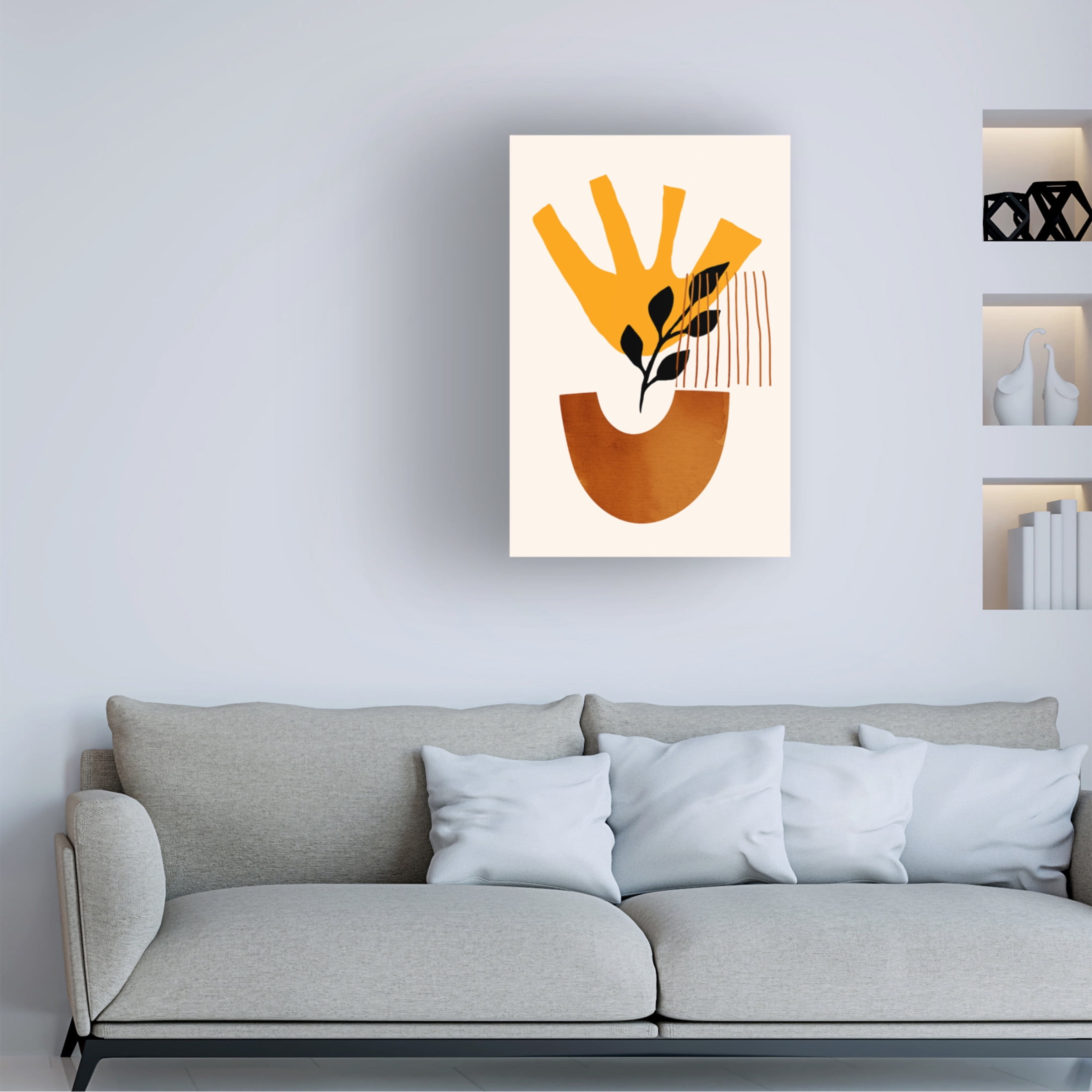 Trademark Fine Art Kubistika  Sunshine Flower No.5 Canvas Wall Art