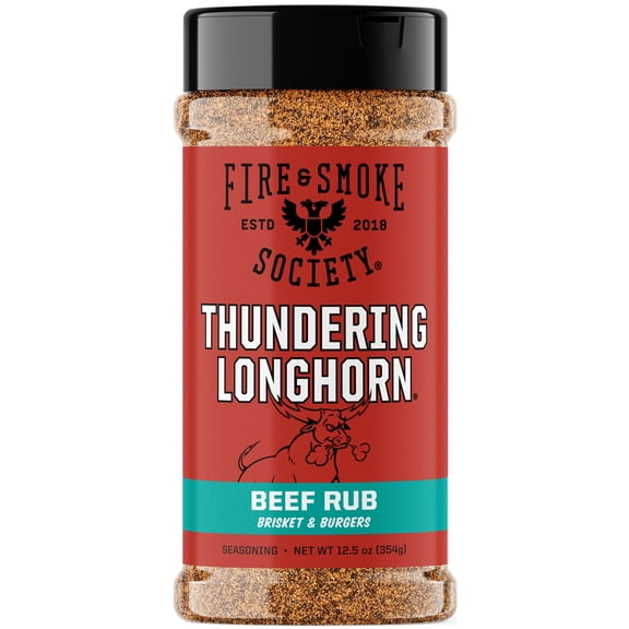 Fire & Smoke Society Thundering Longhorn Steak Seasoning, 12.5 oz Mixed Spices & Seasonings