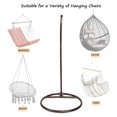 thumbnail image 2 of Round Base Heavy Duty Hanging Stand - Powder Coated Hammock Stand for Hammock Chair, Indoor and Outdoor (Coffee), 2 of 6