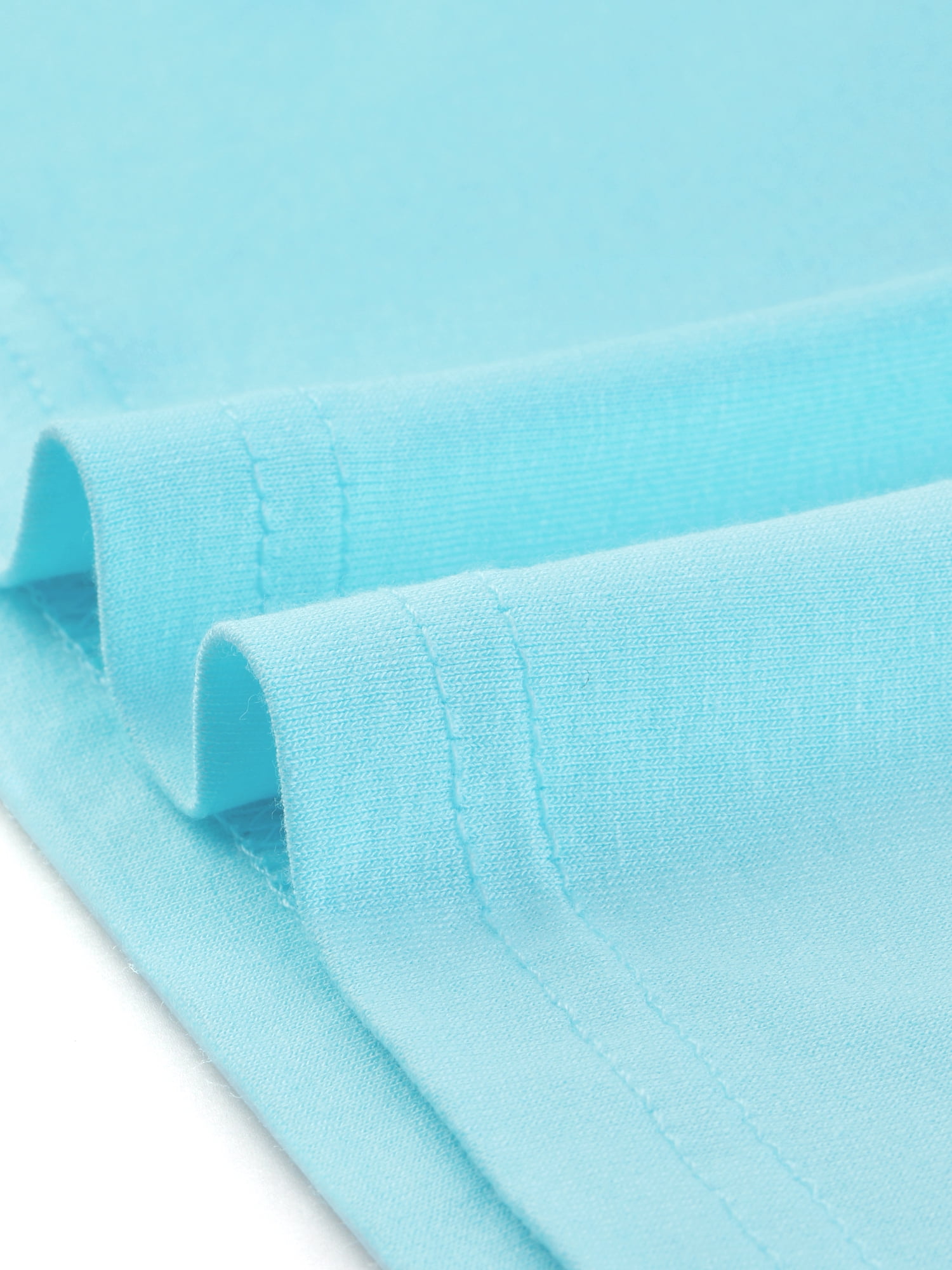 DARING DIVA Women's Slim Fit Pullover Boat Neck Stretchable T-Shirt L Sky Blue