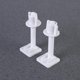 thumbnail image 2 of 4Pcs Plastic Toilet Seat Hinge Bolt Screw with Nuts Set 27x27mm(Random Screw Style), 2 of 2