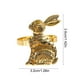 thumbnail image 3 of Decoraciones de Pascua, Servilletero de conejito de Pascua, Servilletero de estilo occidental, Decoración de mesa con ambiente festivo, Broche para servilletas, Servilletero de aleación de zinc, 3 of 7