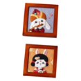 thumbnail image 1 of Set of 2 Felting / Picture Ornament Gift for Zulema none, 1 of 8