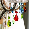 thumbnail image 2 of Candelabro con prismas GOLDENHAITAI, cristal en forma de lágrima, 38 mm, 12 unidades, 2 of 6