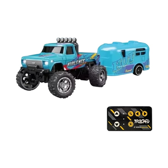 Coche de control remoto Vogacara Drift Car Shell de aleación Anti-impacto y Anti-caída azul