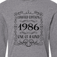 thumbnail image 4 of Inktastic Limited Edition 1986 One of a Kind Long Sleeve T-Shirt, 4 of 5