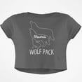 thumbnail image 1 of Wolf Pack Mama Junior Boxy Crop Top T Shirt, 1 of 1
