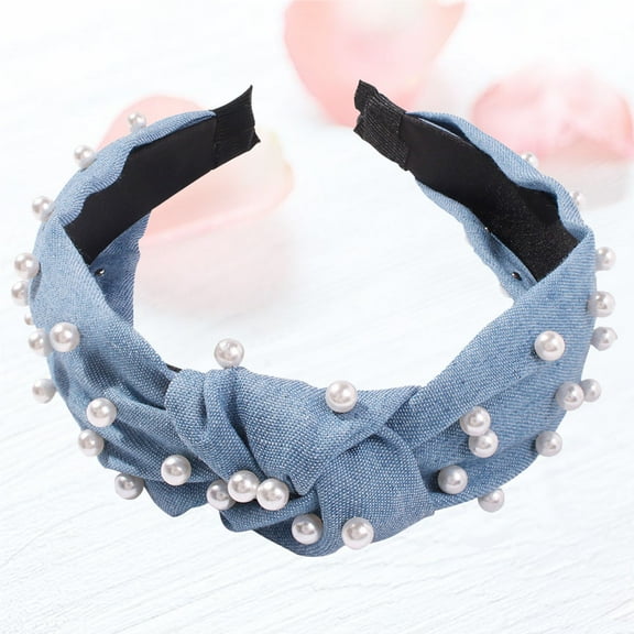 SEWCHICS 1Pc Fashion Headband Blue Hair Hoop Chic Design for Daily Use and Engagement
