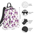 thumbnail image 2 of Honeii Orchids Flowers Print Lightweight Backpacks,Carry on Backpack,Durable Backpack for School, Work & Travel, 2 of 7