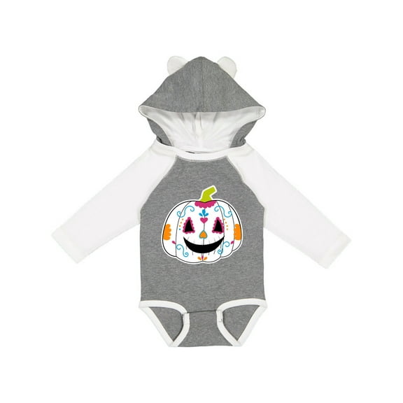 Inktastic Day of the Dead Pumpkin Boys or Girls Long Sleeve Baby Bodysuit