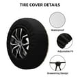 thumbnail image 2 of Pofeuu Dachshund Print Spare Tire Wheel Cover for Car Truck SUV Camper Universal Fit Spare Tire Cover RV Spare Tire Covers-15 inch, 2 of 6
