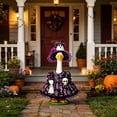 thumbnail image 5 of PiGOGI Halloween Witch Goose Outfit for 23 Inch Statue Skirt with Spooky Witch Hat Set Outdoor Porch Lawn Yard Patio Garden Party Decor, 5 of 5