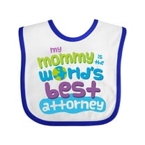 Inktastic Attorney Mom Quote Gift Boys or Girls Baby Bib