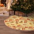 thumbnail image 5 of Rateoe Wild West Colorful Pattern Christmas Tree Skirt with Ties , Christmas Tree Decorations, Farmhouse Christmas Decor Xmas Holiday Decorations-30", 5 of 6