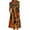 1*Orange, variant on Women's Casual T Shirt Midi Dress Short Sleeve Pleats Sundress Boho Floral Print Tunic Shirt Dresses with Pockets