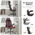 thumbnail image 4 of BestOffice Massage Gaming Chair, Lumbar Support, Rolling Swivel for Men, Women(Red), 4 of 7