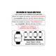 thumbnail image 5 of 2pzs Correa De Acero Para Apple Watch Serie 9 8 7 6 Se Ultra NEGRO GRIS, 5 of 5