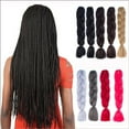 thumbnail image 1 of Wig Extension Big Braid Color Chemical Fiber African Dirty Braid Wig Braided Twist Braid 24inch, 1 of 3