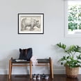 thumbnail image 3 of Art.com The Rhinoceros Art Print by Albrecht DÃ¼rer, Black Frame Wall Art, 29" x 23", 3 of 5
