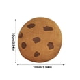 thumbnail image 4 of Chocolate Chip Cookie Shaped Throw Pillow, Realistic Design With Clear Patterns On Edges For Living Room Sofa, Comfortable And Versatile Decorative Cushion For Home Decoration, 4 of 8