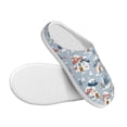 thumbnail image 3 of Yiaed cute Mushroom Village Print Slippers Fuzzy Warm Cozy Slippers Non Slip House Slippers For Indoor Outdoor Slippers House Slippers-11, 3 of 7