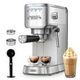 thumbnail image 2 of Gevi 20 Bar Espresso Machine and Coffee Maker, Stainless Steel, Silver, 2 of 8