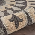 thumbnail image 5 of 6â€™ Round Gray Floral Bloom Area Rug, 5 of 5
