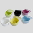 thumbnail image 2 of 2 Pack Portable Round Soap Dishes, Plastic Soap Container with Lid Leak-Proof Drain Soap Box Holder Soap Container, 2 of 4