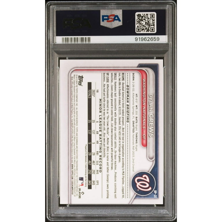 2016 Bowman Chrome Draft Dylan Carlson Rookie Card PSA 10