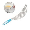 thumbnail image 3 of MasteelfCA 1PC Stainless Steel Spaghetti Pasta Strainer Plastic Handle Pan Pot Drainer Practical Draining Kitchen Tool (Blue), 3 of 8