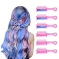 thumbnail image 4 of New Hair Chalk Comb for Girls Kids, Washable Temporary Hair Color Dye for Kids Age 5 6 7 8 9 10+ Birthday Party Gift Cosplay DIY, Children's Days (Blue, Pink), 4 of 8