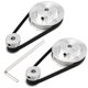 thumbnail image 1 of 2 Kit GT2 Synchronous Wheel 20&60 Teeth 5mm Bore,Aluminum Timing Pulley with 2 Pcs Length 200mm Widt, 1 of 5