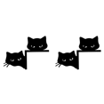 thumbnail image 1 of Letrero Esquina Puerta Metal para Gato Halloween Regalos Fiesta (2 Cabezas Gato), 1 of 4