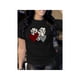 thumbnail image 1 of Women'S Casual Short Sleeve T-Shirt- Leopard Print Plaid Stripes Heart Pattern, Round Neck Spring Summer Top, Machine Washable Gift For Mom/Girlfriend, Leopard Print Stretch Fabric Women'S T-Shirt, b, 1 of 6