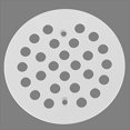 thumbnail image 1 of 414Inch Screwin Shower Drain Cover Replacement Floor StrainerWhite, 1 of 6