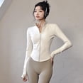 thumbnail image 2 of Quick-Drying Sports Jacket Yoga Top with Long Sleeve and Zipper, 2 of 4