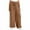 Brown, variant on Women's Linen Lounge Pants Baggy High Waist Wide Leg Palazzo Pants Casual Flowy Trousers for Women